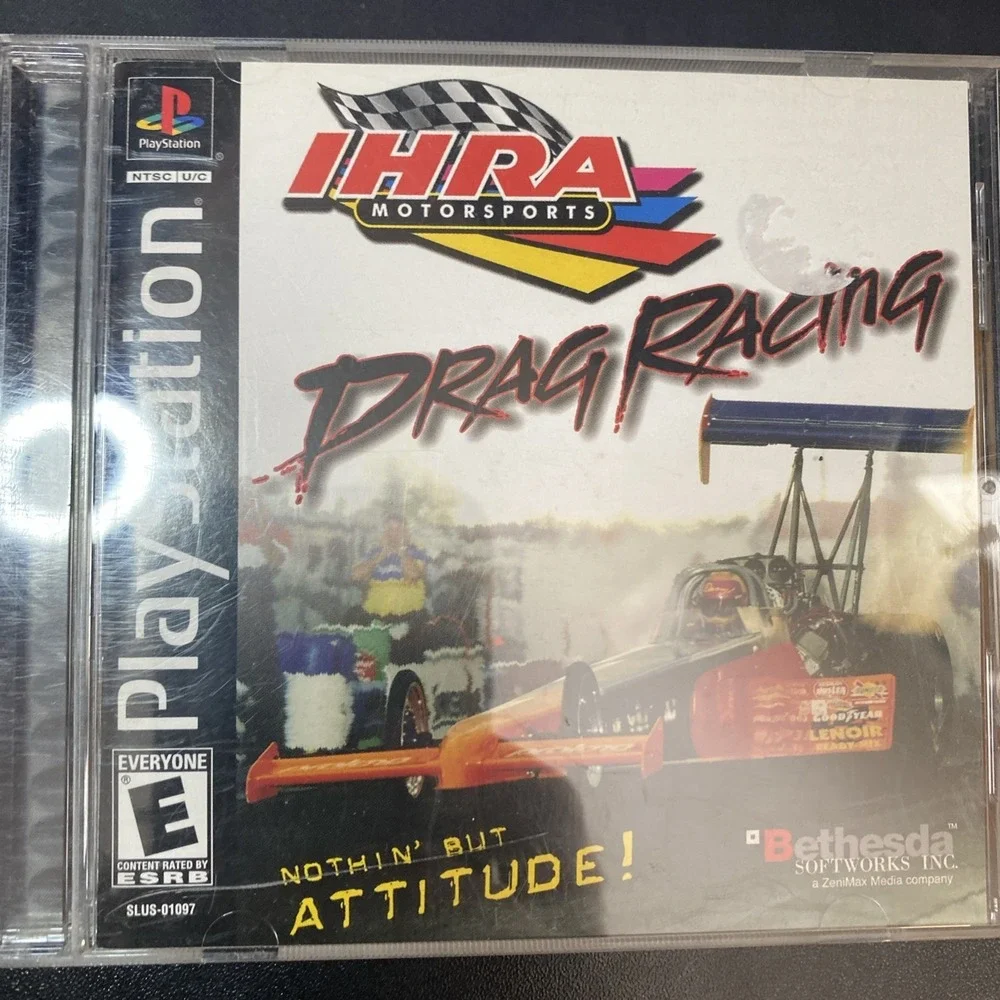 IHRA Motorsports Drag Racing (Sony PlayStation 1, 2001) CIB Ps1